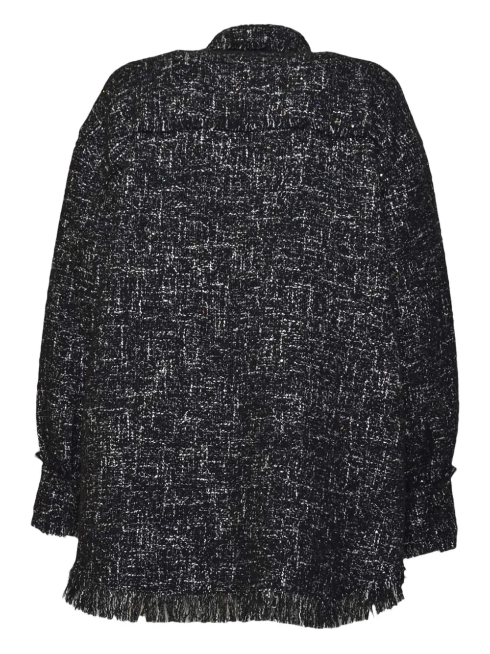 MSGM Blouse met franje - Zwart