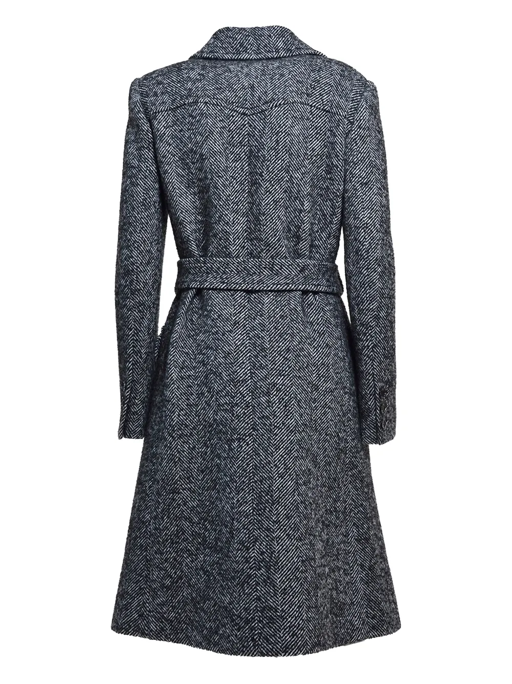 Moschino herringbone-pattern belted coat | Abrigos con botones | Image 2