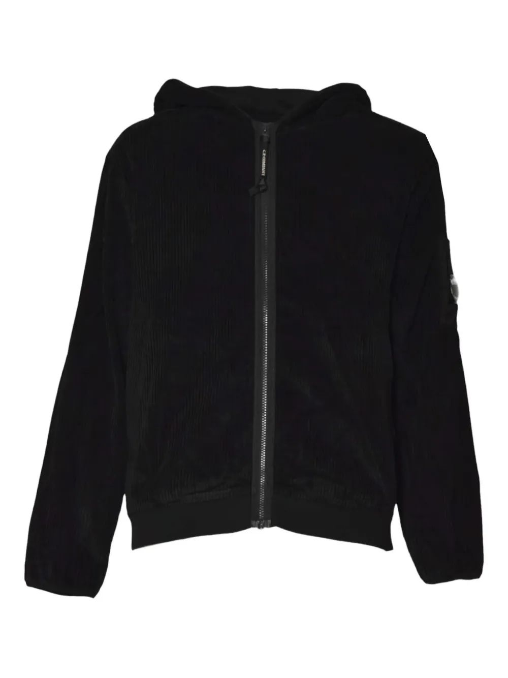 C.P. Company suéter de pana con capucha | negro | Image 1