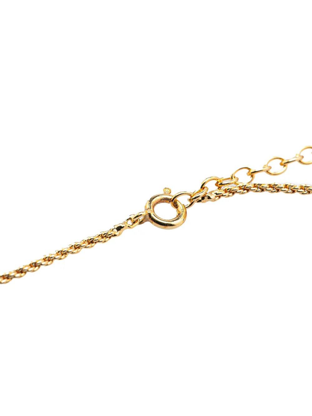 Christian Dior Pre-Owned collier en plaqué or à pendentif CD 20 e siècle | Image 2