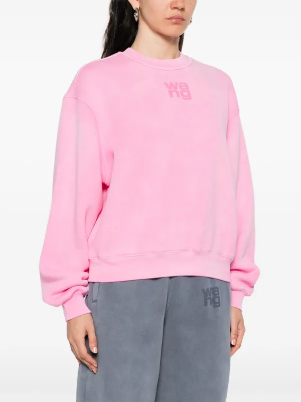 AlexanderWang ロゴエンボススウェットシャツ Alexander Wang ロゴエンボス スウェットシャツ | ピンク