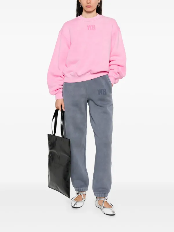 AlexanderWang ロゴエンボススウェットシャツ Alexander Wang ロゴエンボス スウェットシャツ | ピンク
