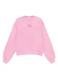 Alexander Wang logo-embossed sweatshirt - Pink