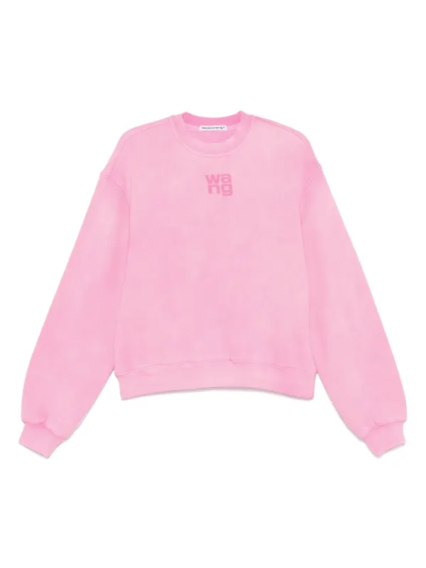 AlexanderWang ロゴエンボススウェットシャツ Alexander Wang ロゴエンボス スウェットシャツ | ピンク