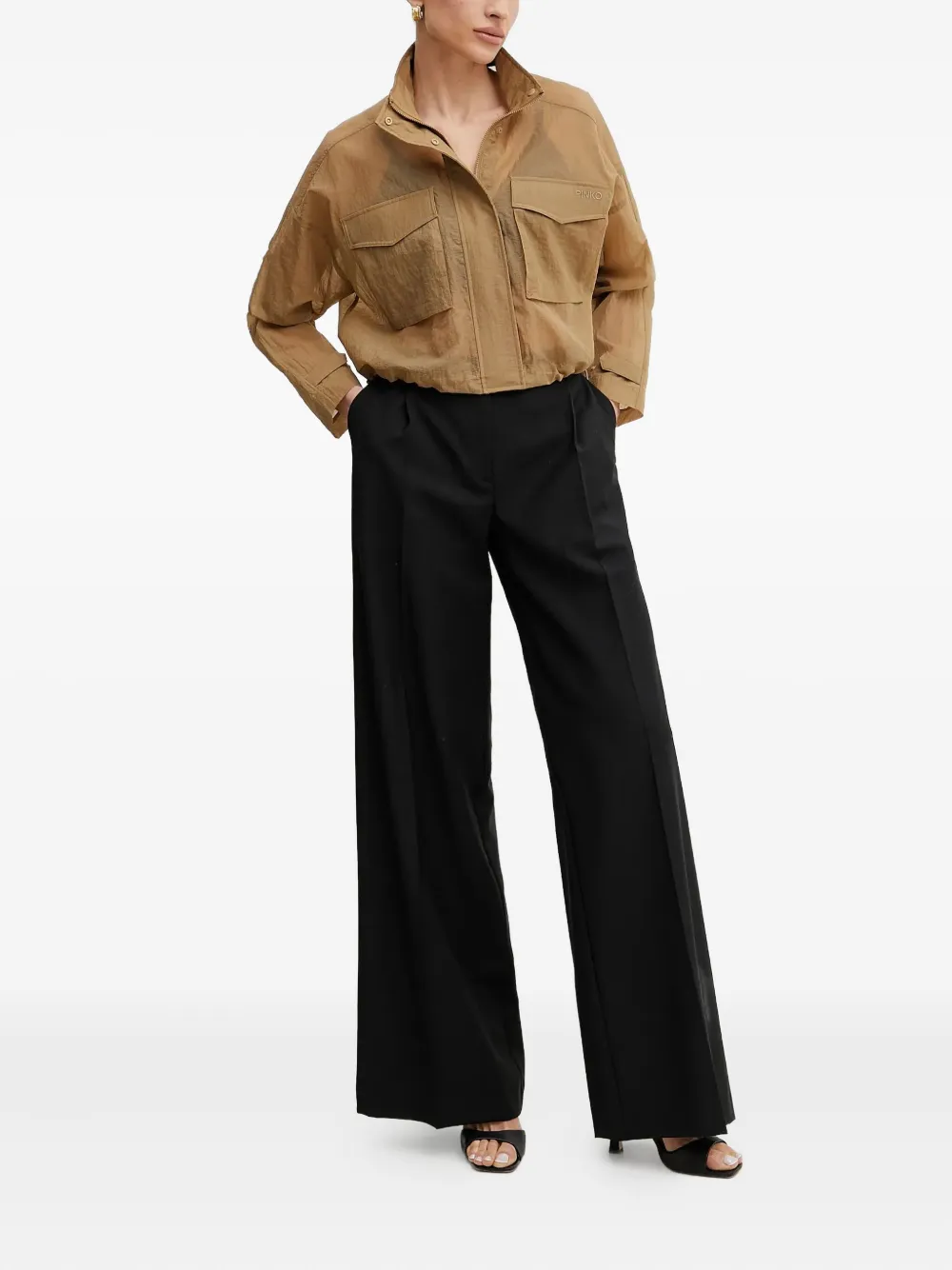 PINKO flap-pocket cropped jacket | Varsity Jackets | Image 2