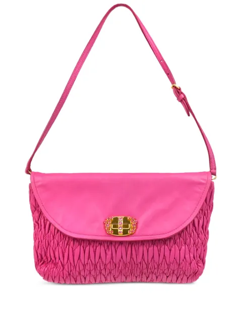 Miu Miu Pre-Owned 2010s シャーリング ショルダーバッグ