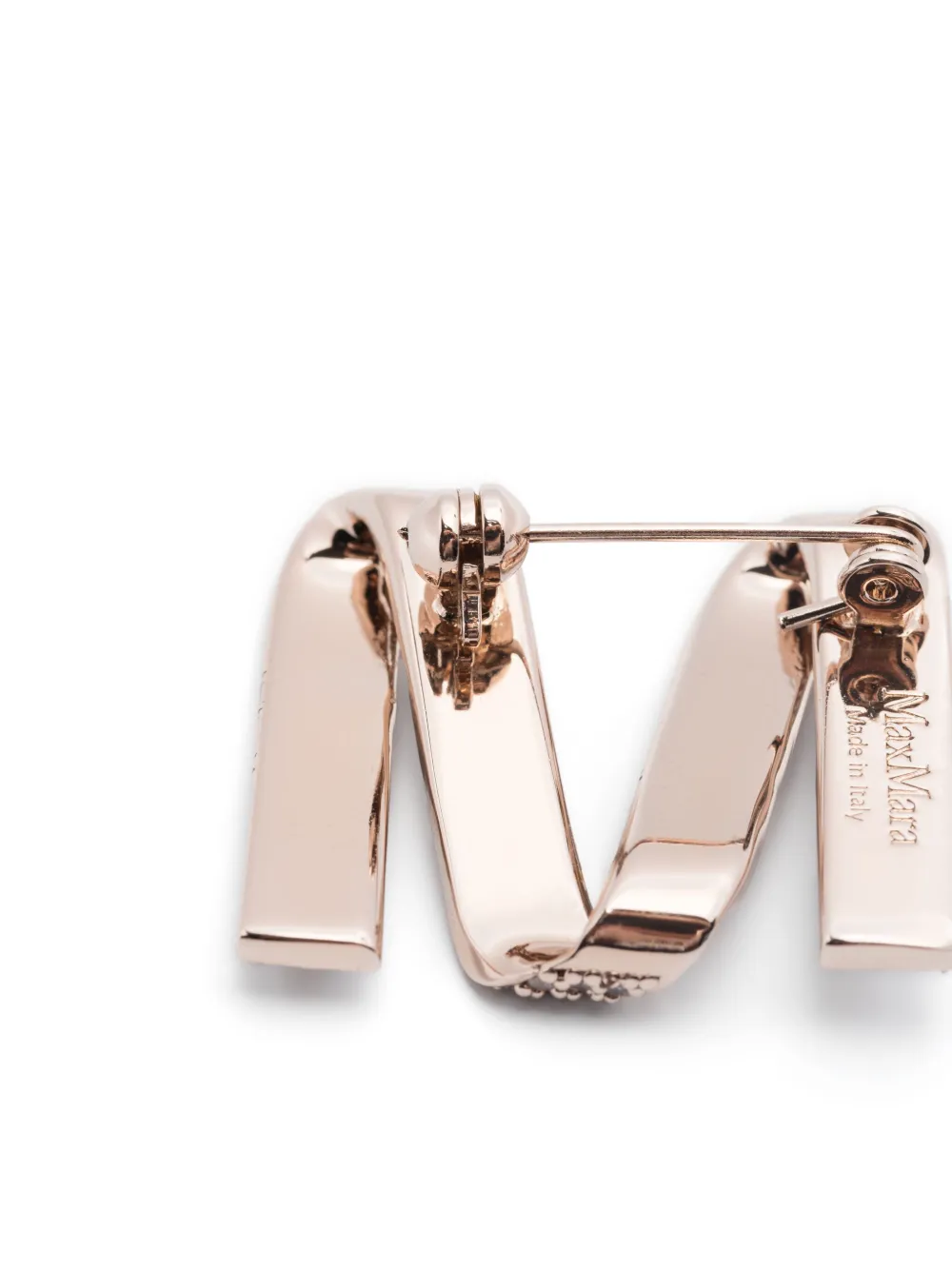 Max Mara crystal-embellished brooch - Goud