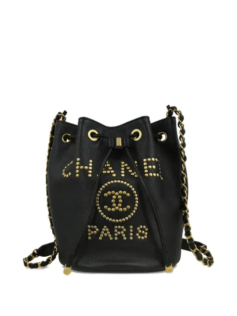 CHANEL Pre-Owned 2019 Deauville bucket bag 