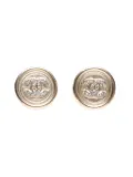 CHANEL Pre-Owned 2021 mini CC Mark earrings - Gold