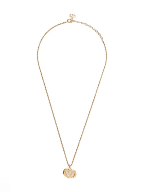 Christian Dior Pre-Owned 1980-1990s CD-logo necklace