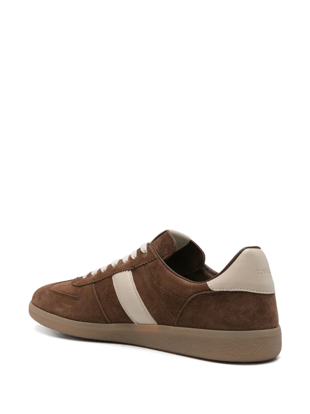 TOM FORD suede panelled sneakers Brown