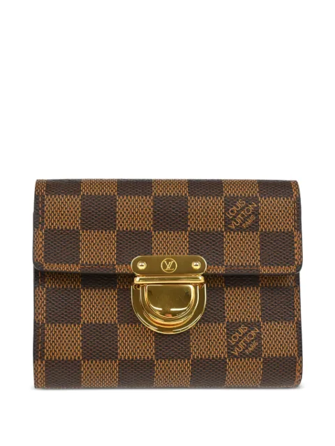 Louis Vuitton Pre-Owned 2005 Damier Check Gold clasp wallet
