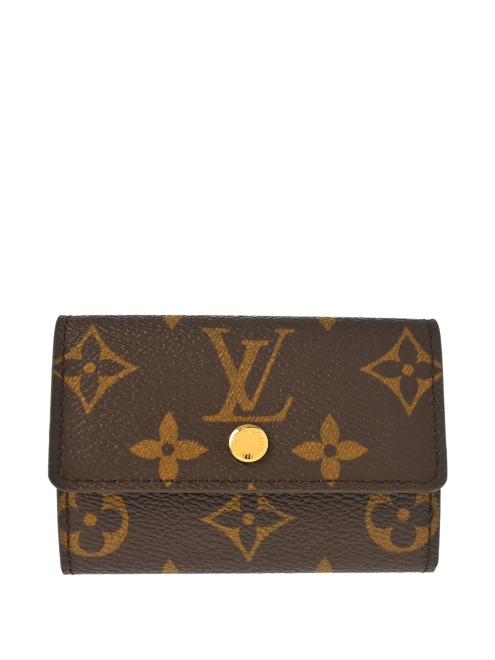 Louis Vuitton Pre-Owned 2007 Monogram Porte Monnaie plat coin case wallet | Brown | Image 1