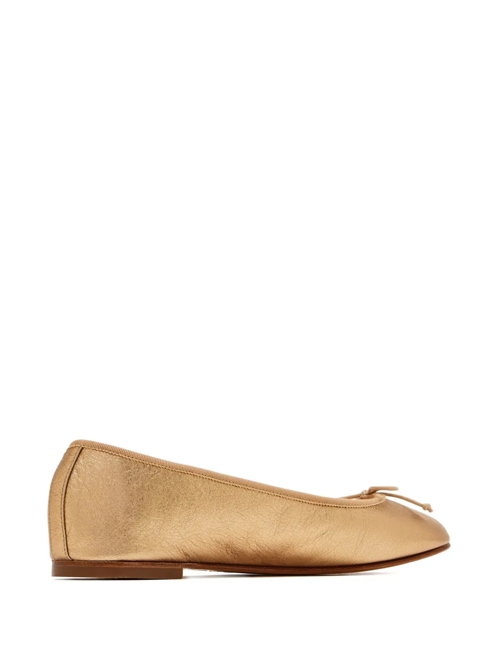 House Of Ballerinas Angelique Bow-detail Ballet Flats In Brown