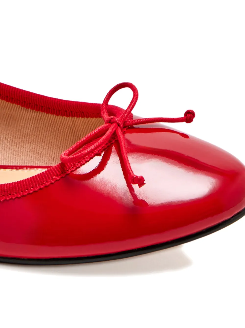 House Of Ballerinas Charlotte Ballet Flats In Red