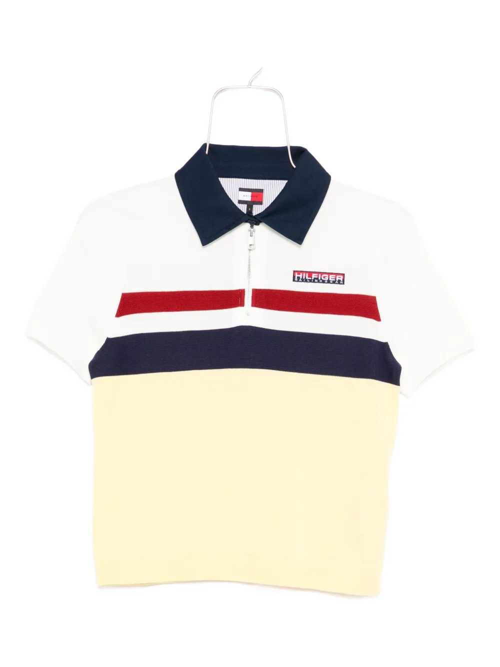 Tommy Hilfiger stripe-detail polo top | Yellow | Image 1