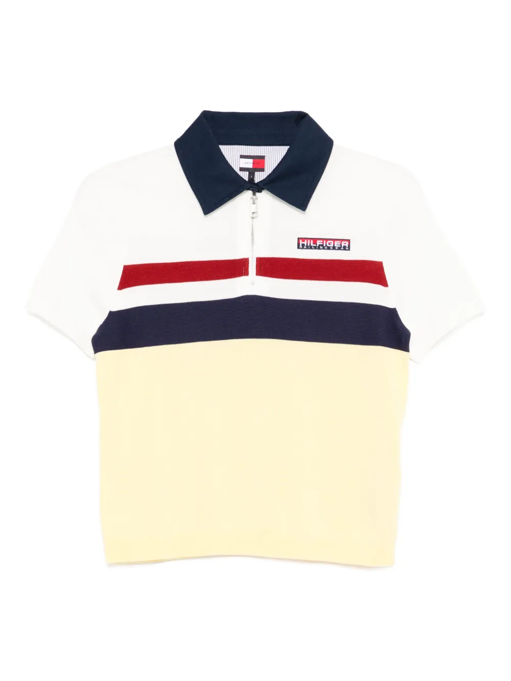 Tommy Hilfiger Polotop met gestreept detail Geel