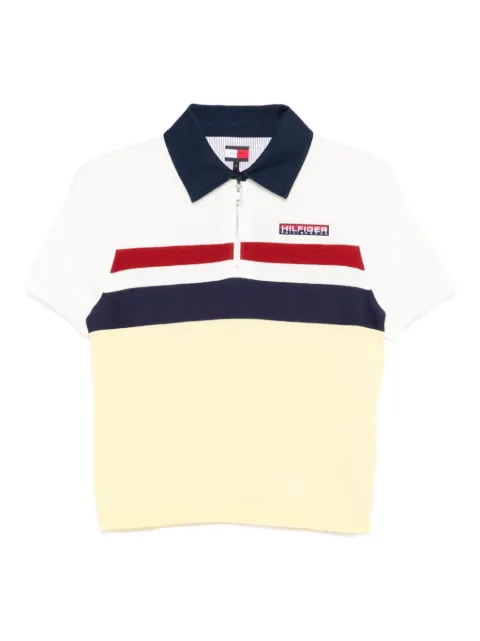 Tommy Hilfiger stripe-detail polo top