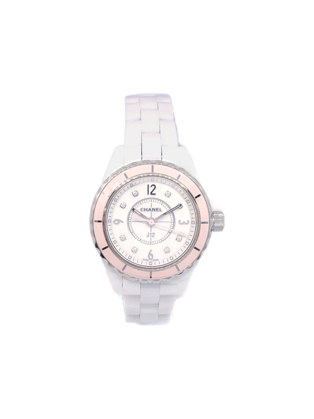 CHANEL Pre-Owned 2015 J12 29mm - ホワイト CHANEL Pre-Owned 2015 J12 29mm - ホワイト