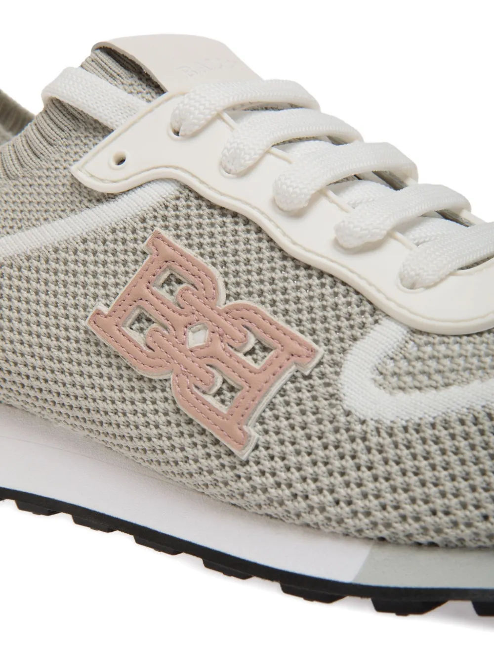 Bally logo-detail knit trainers Grey