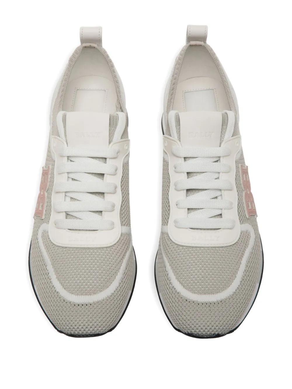 Bally logo-detail knit trainers Grey