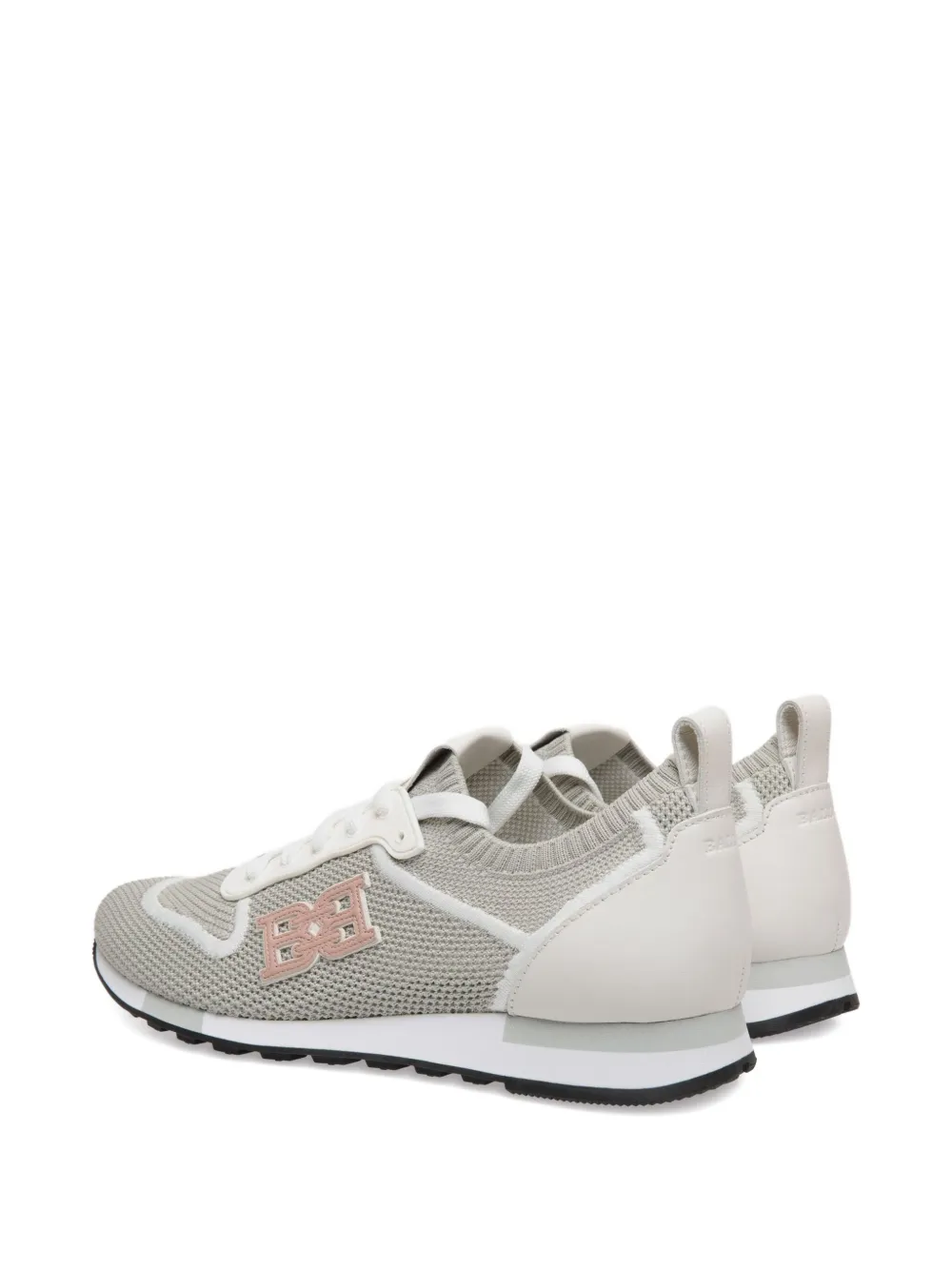 Bally logo-detail knit trainers Grey