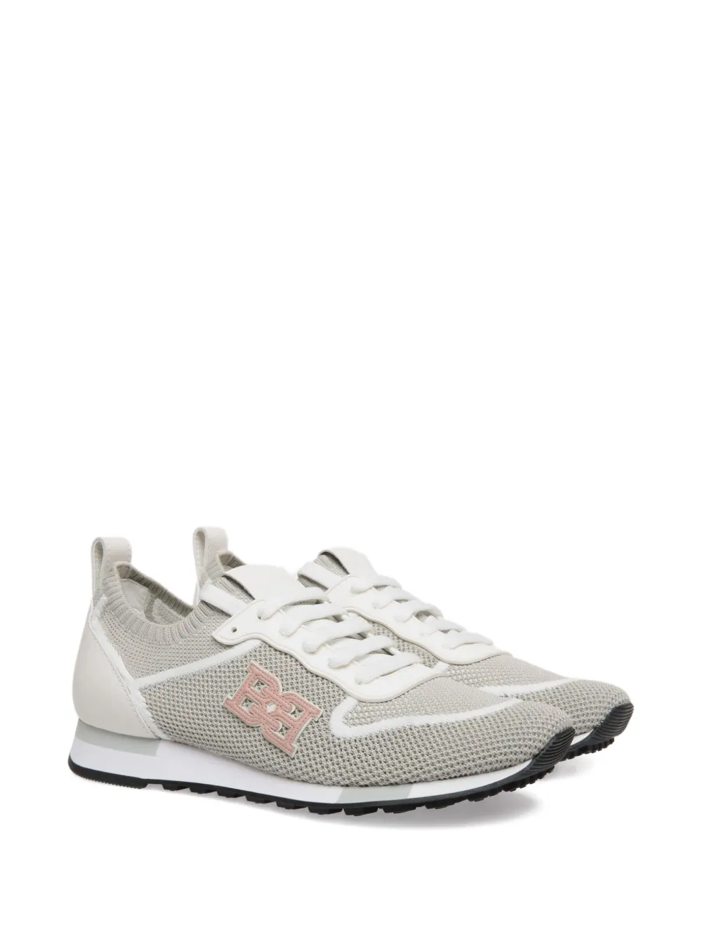 Bally logo-detail knit trainers Grey