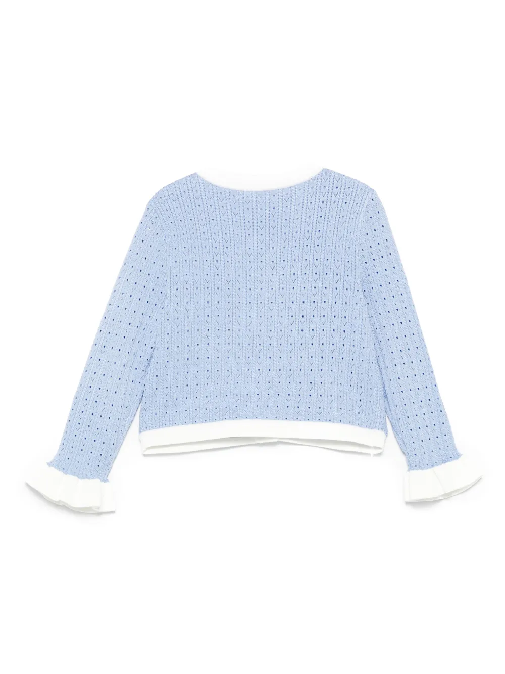 Self-Portrait Kids Katoenen vest Blauw