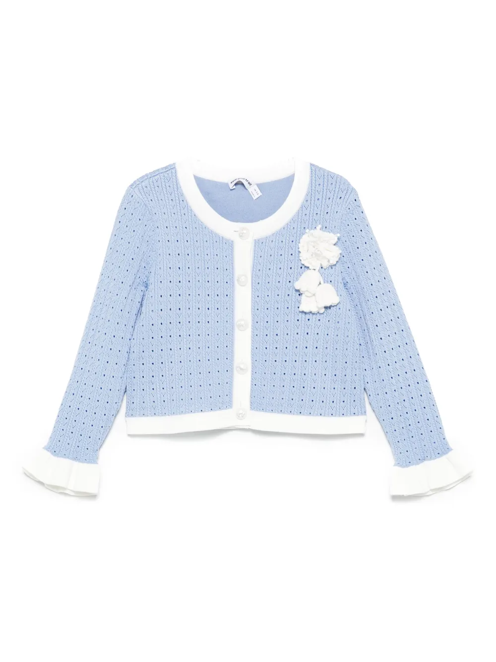 Self-Portrait Kids Katoenen vest Blauw