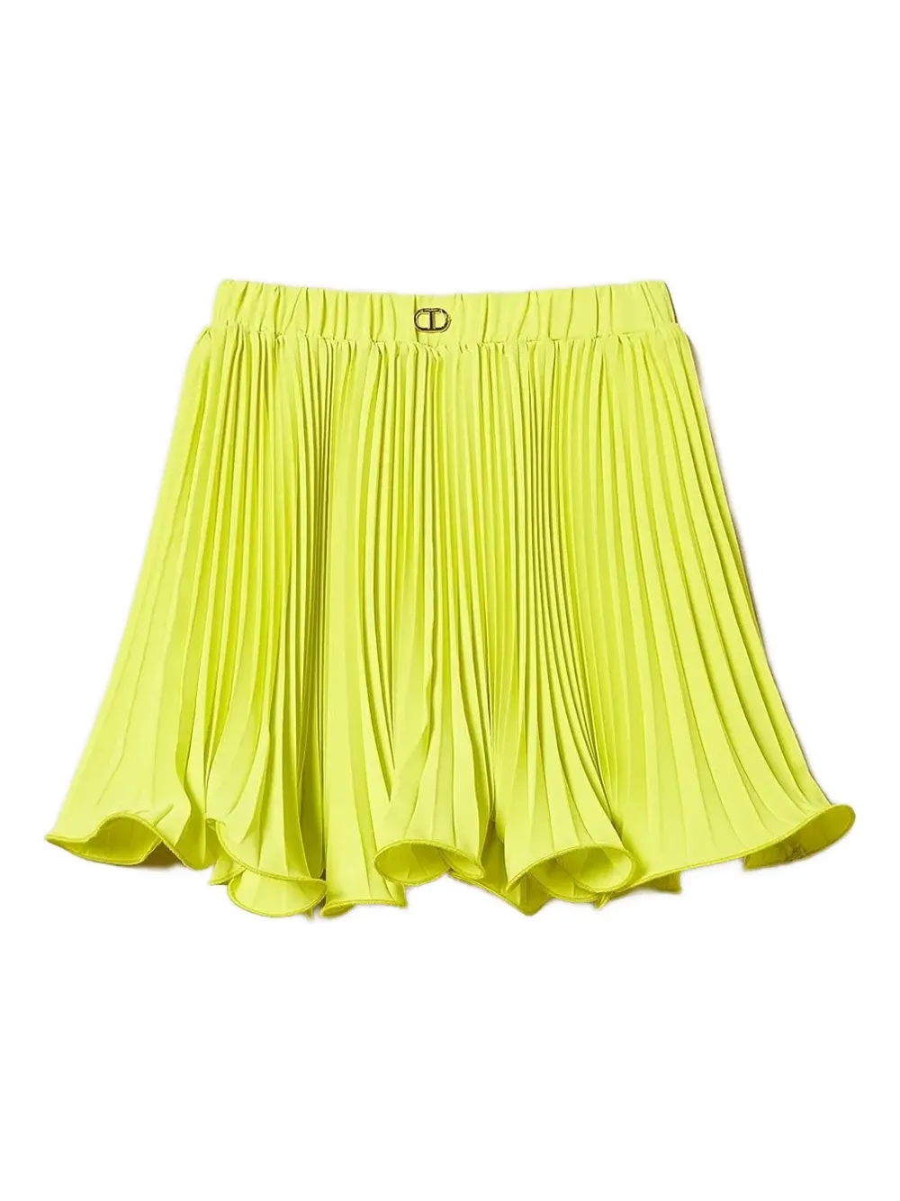 TWINSET Kids pleated ruffled mini skirt Geel