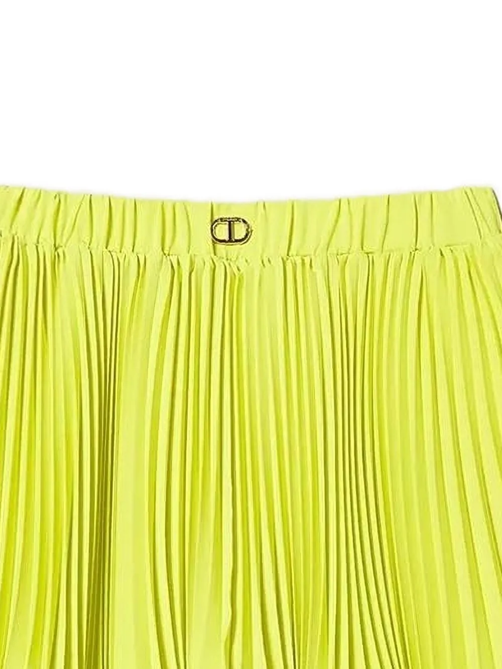 TWINSET Kids pleated ruffled mini skirt Geel