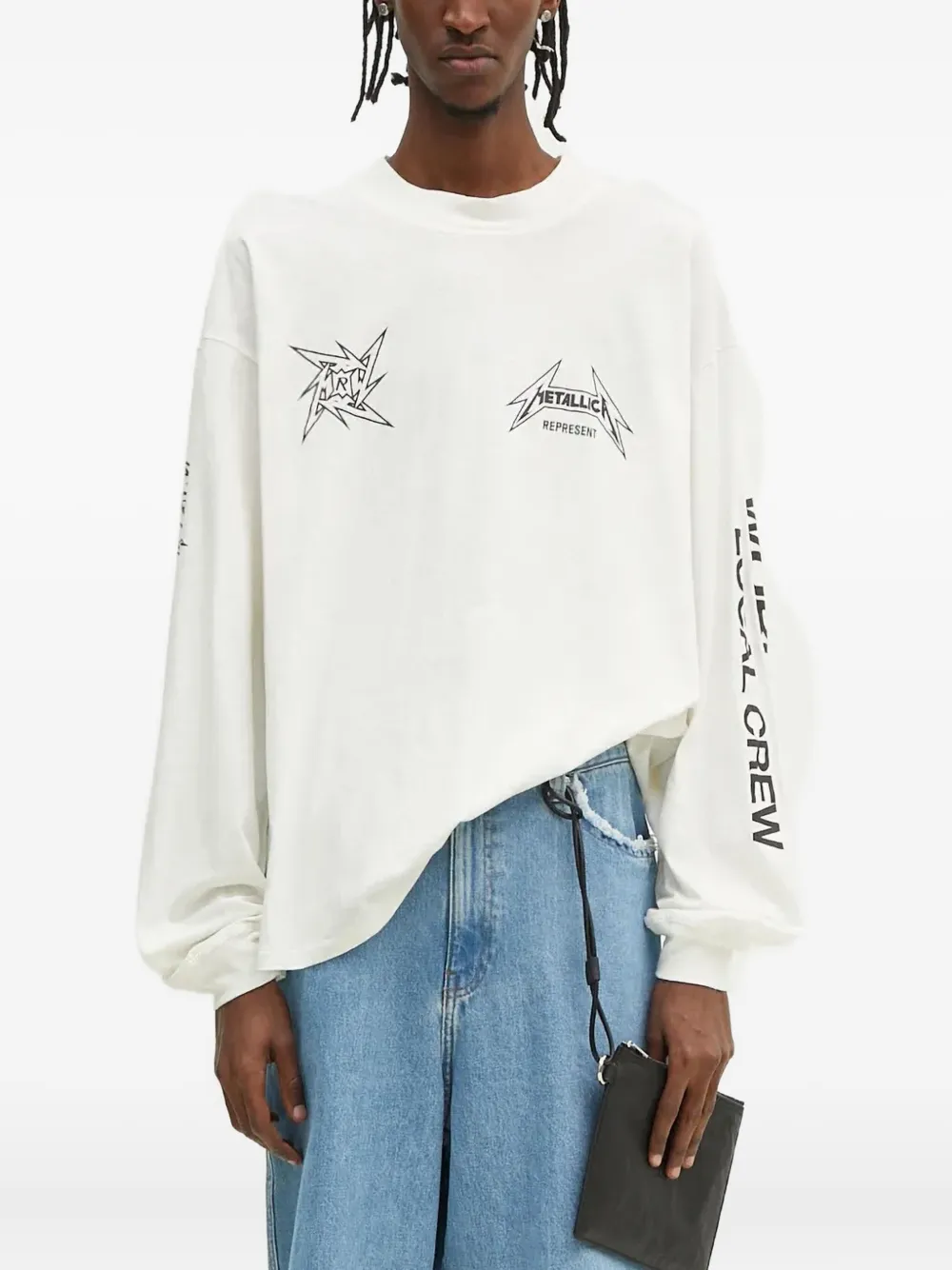 Represent x Metallica long-sleeve T-shirt | White | Image 1