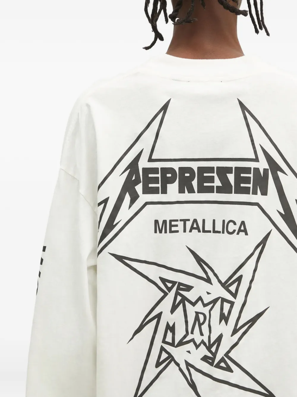 Represent x Metallica T-shirt met lange mouwen Wit