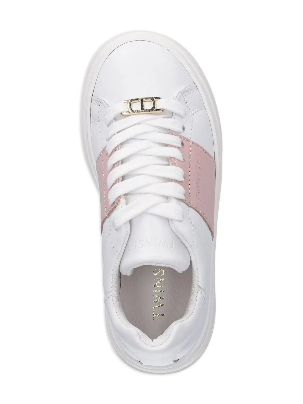 TWINSET Kids Leren sneakers Wit