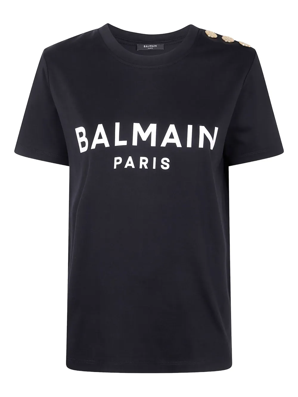 Balmain T-shirt met logoprint Zwart