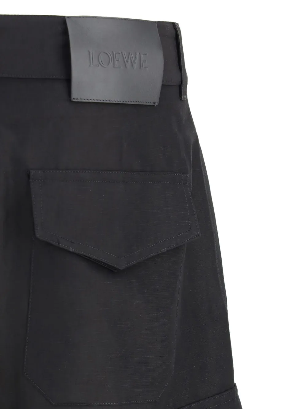 LOEWE Shorts met cargo zak Zwart