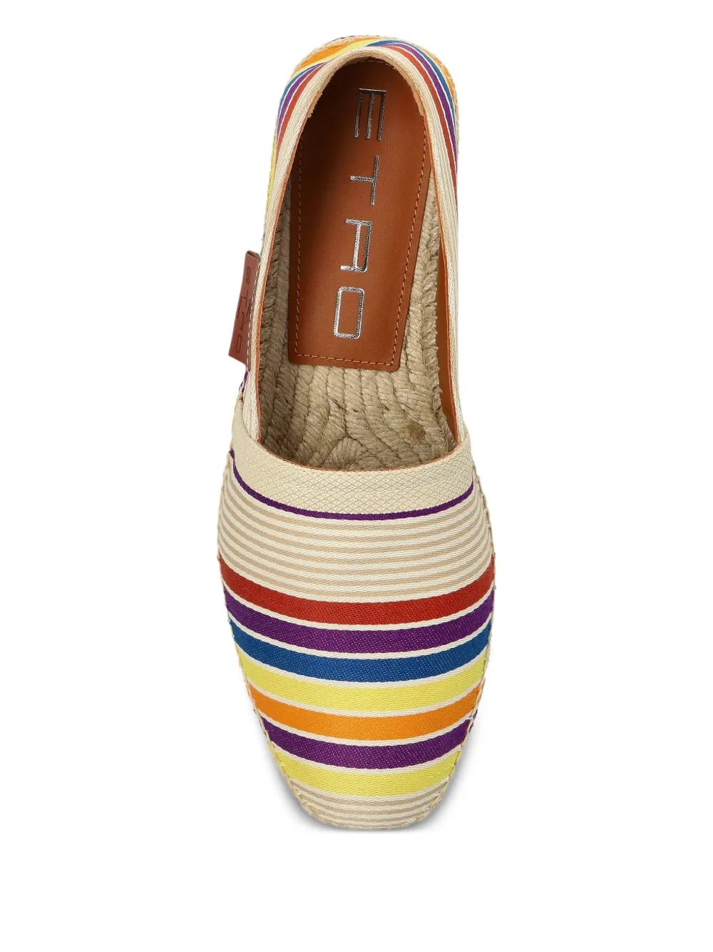 ETRO striped espadrilles Neutrals
