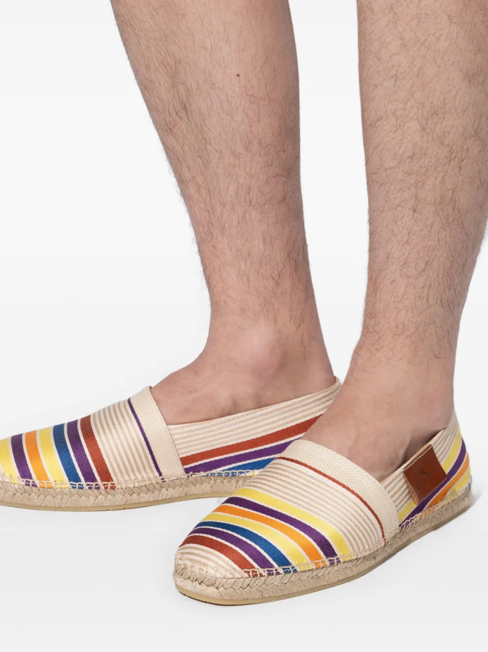 ETRO striped espadrilles Neutrals