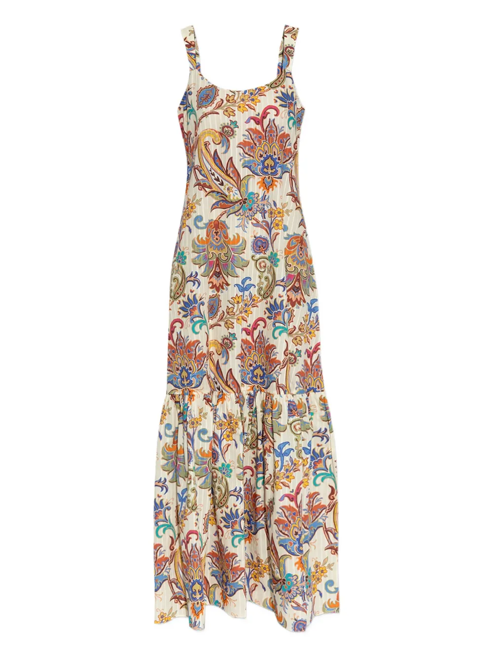 floral-print cotton maxi dress