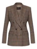 ETRO checked double-breasted blazer - Brown