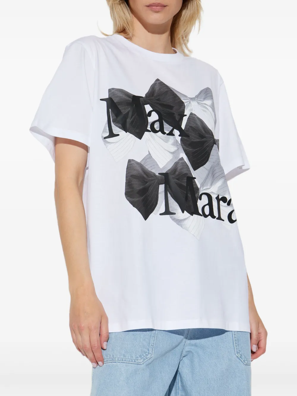 Max Mara T-shirt met print Wit