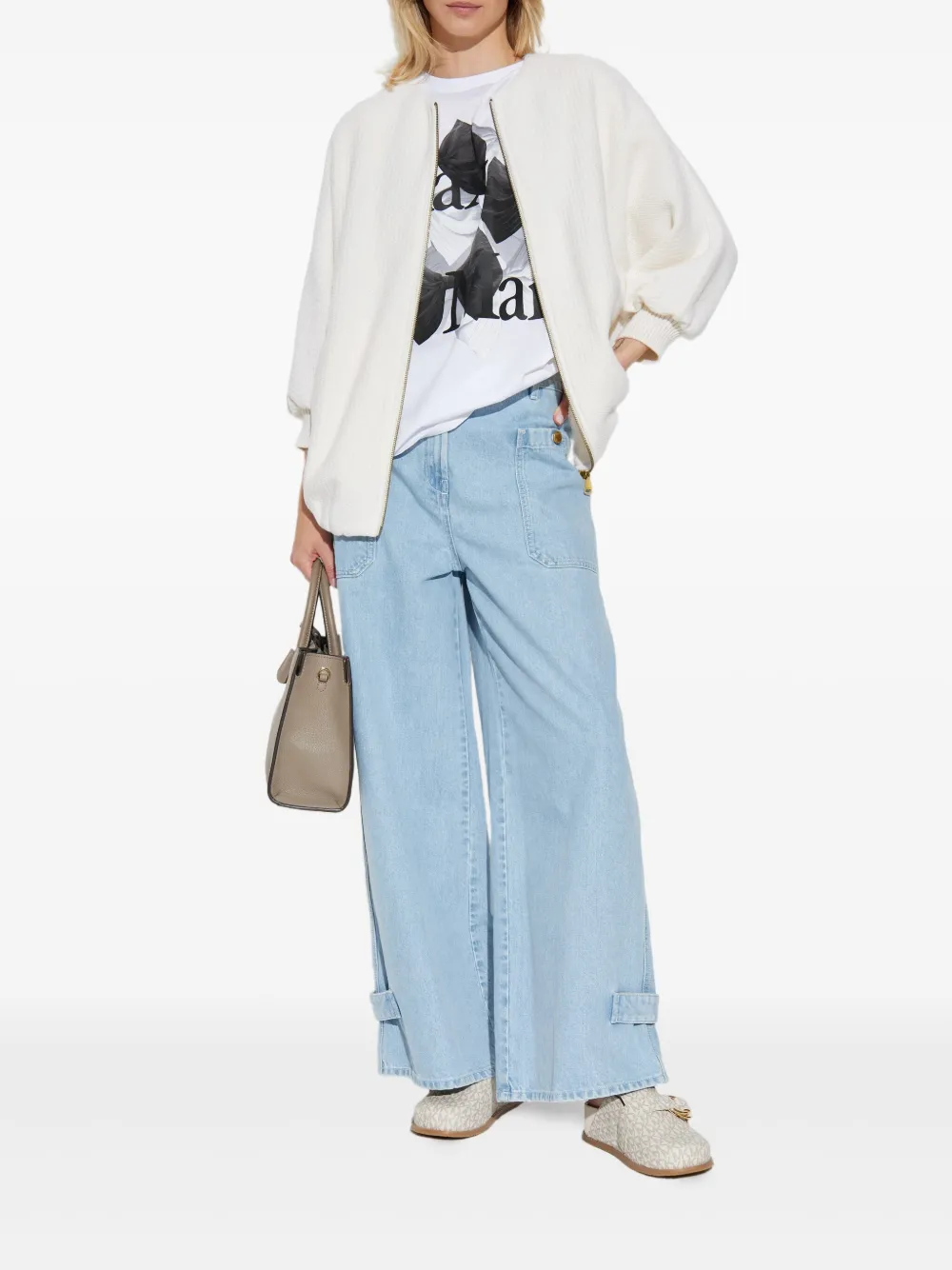 Max Mara camisa con estampado de moño | Playeras y jerséis | Image 2