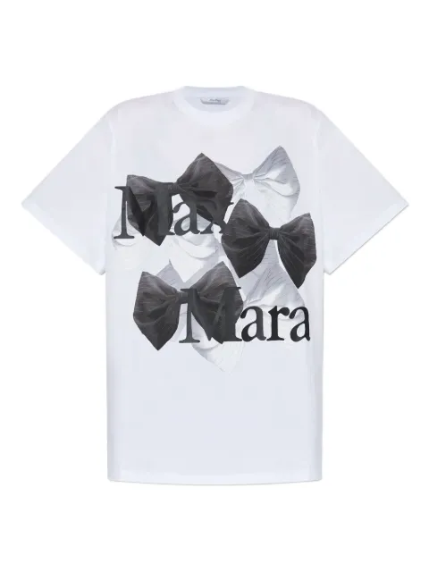 Max Mara bow-print T-shirt