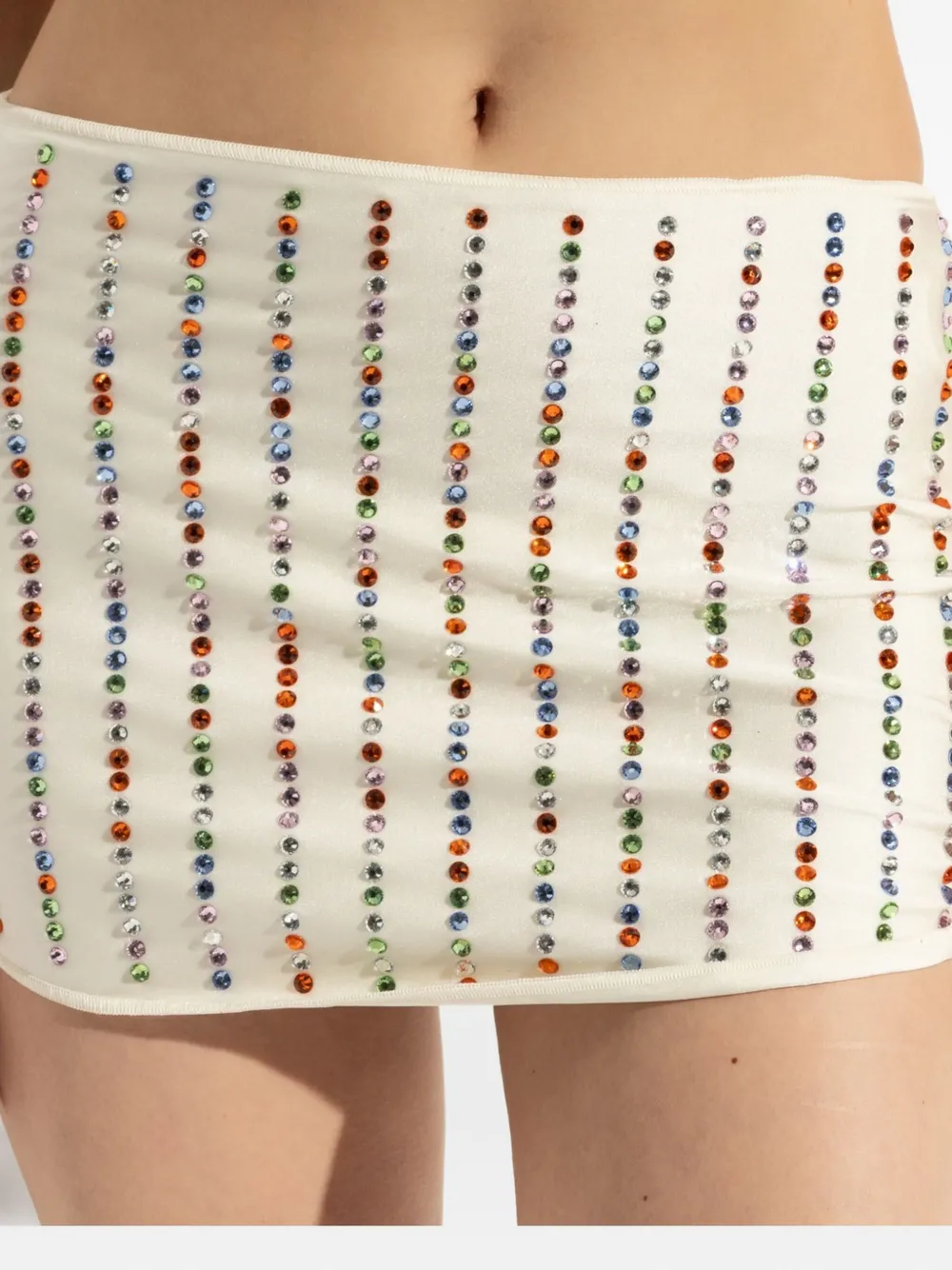 Oséree crystal-embellished mini skirt | White | Image 1