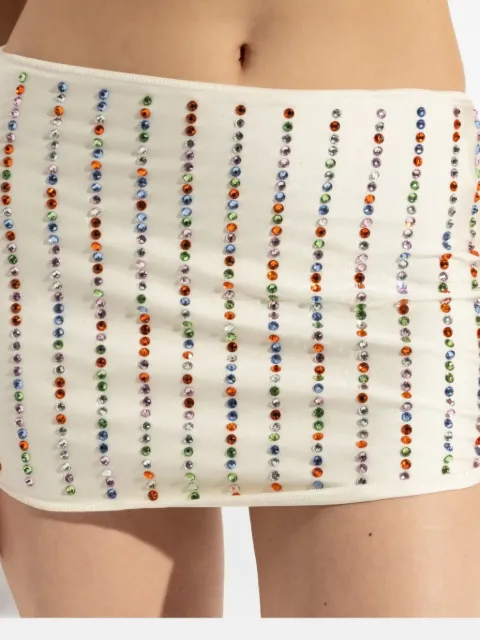 Oséree crystal-embellished mini skirt 