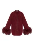 Oséree Lumière Plumage shirt - Red