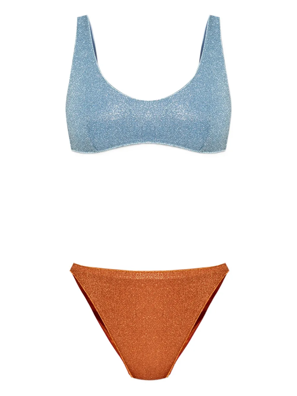 Oséree sparkling two-tone bikini | Blue | Image 1
