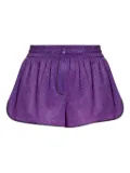 Oséree Lumière lurex shorts - Purple