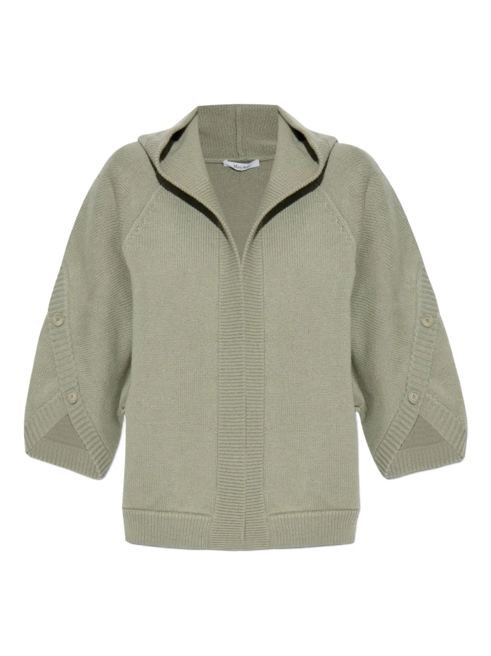 Max Mara フーデッド カーディガン - グリーン Max Mara フーデッド カーディガン - グリーン