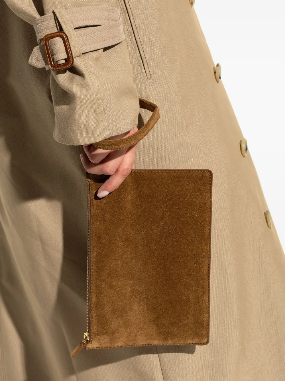 LIE STUDIO Charlie clutch bag - Bruin